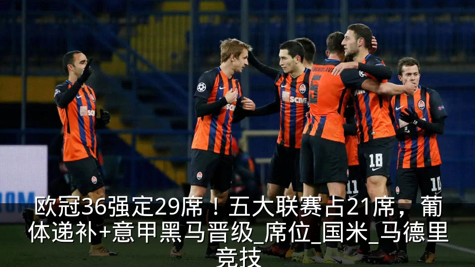 欧冠36强定29席!五大联赛占21席,葡体递补+意甲黑马晋级_席位_国米_马德里竞技